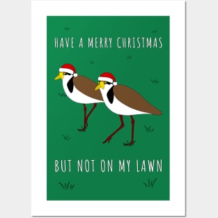 Masked Lapwing Plover Christmas Posters and Art